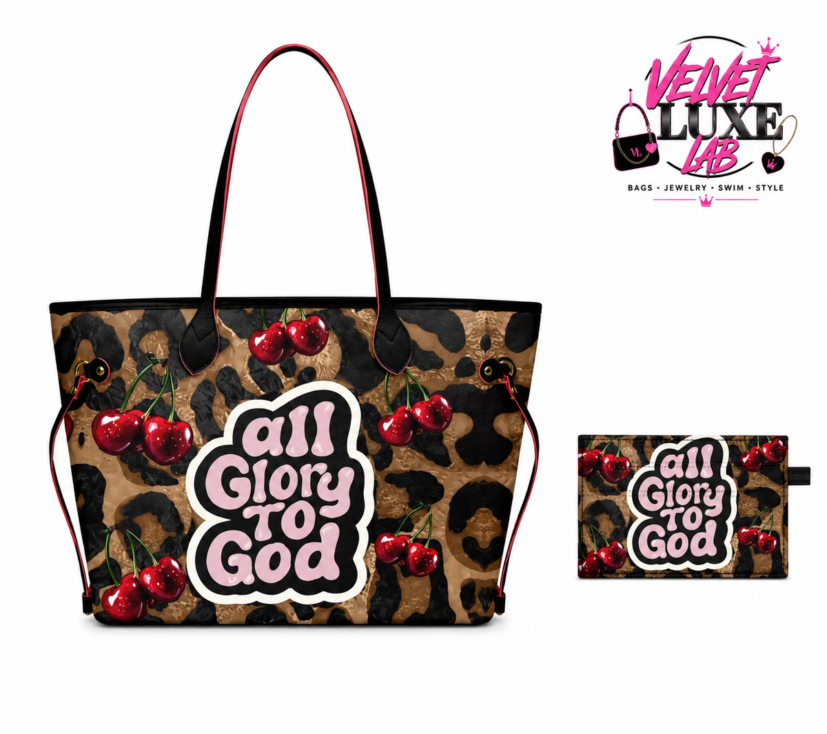 All Glory To God tote bag + card holder