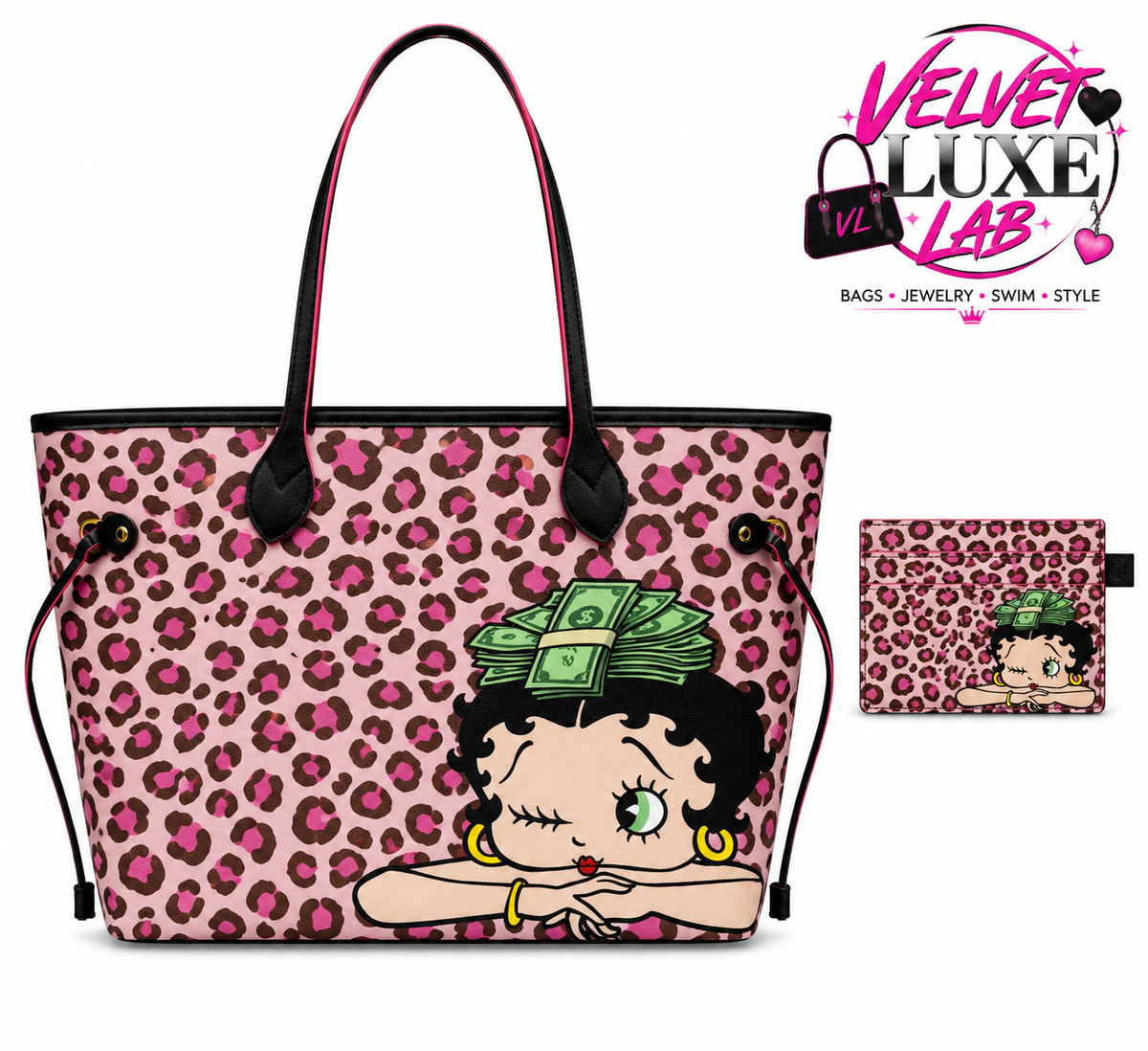 Money Moves Tote + card holder