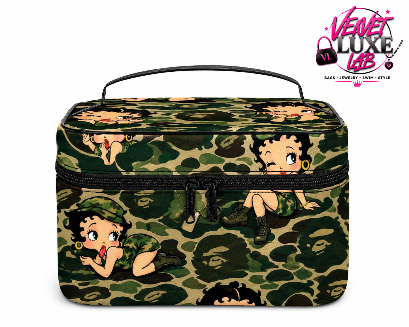 Camo makeup bag