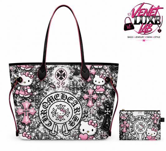 CH kitty tote + card holder