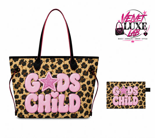 God Child tote bag + Card Holder