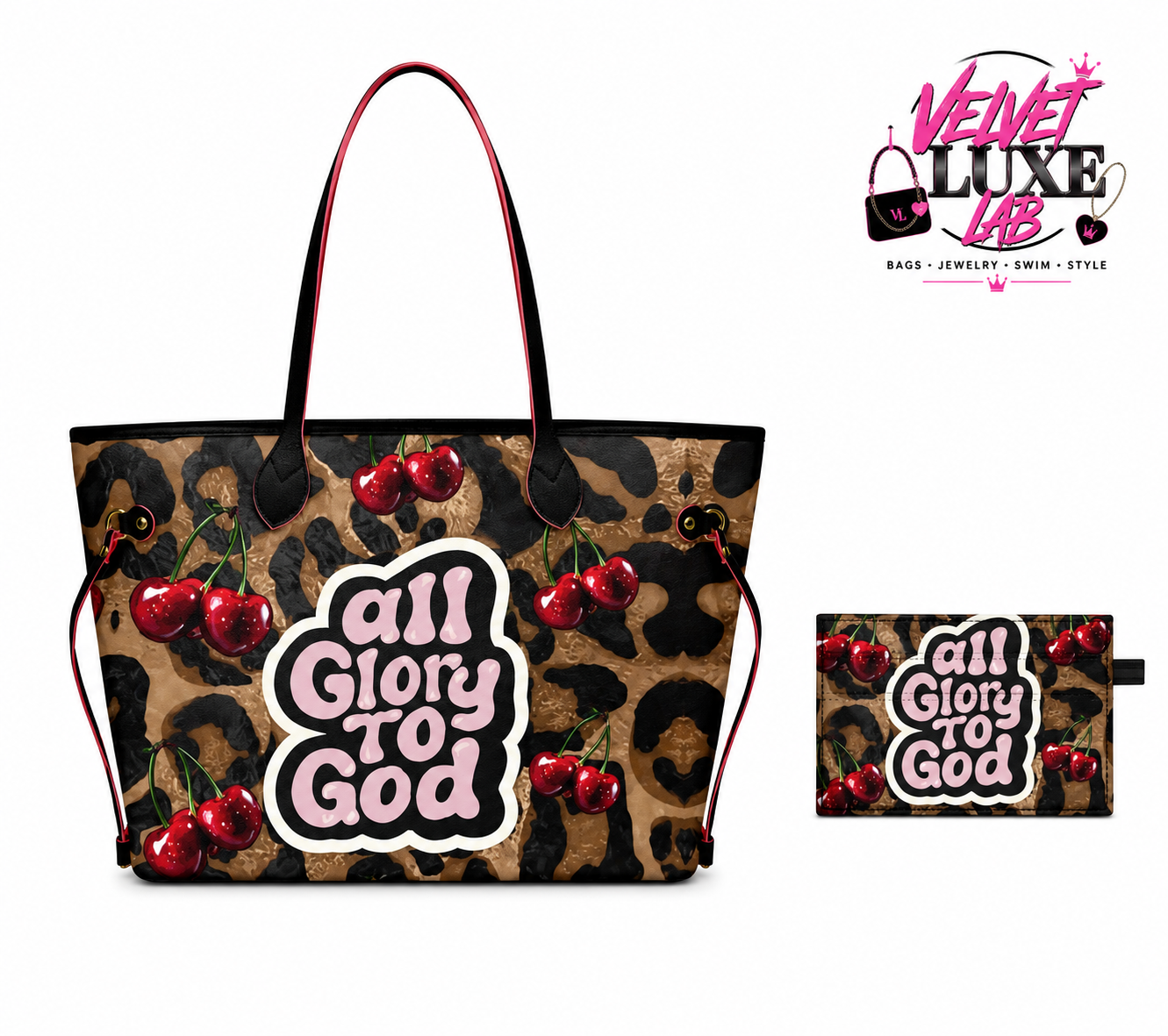 All Glory To God tote bag + card holder