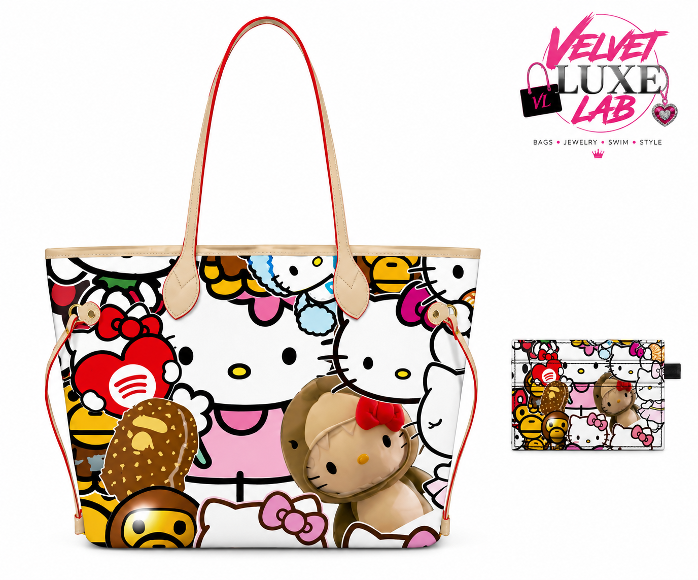 Sweet Sugar tote bag + card holder