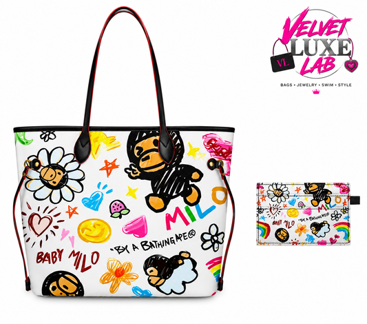 Sugar sweets tote bag + card holder