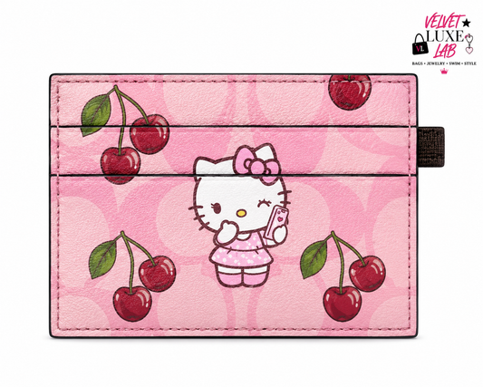 Kitty throne card holder
